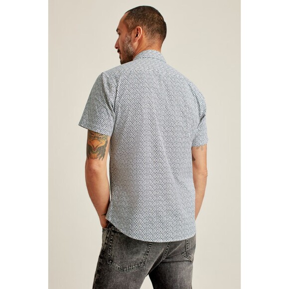 Bonobos Stretch Riviera Short Sleeve Men's Shirt Printed Tailored Fit M 275399 - Picture 4 of 6